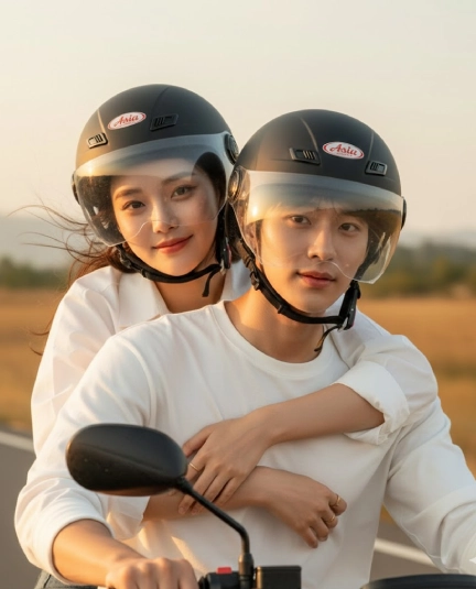 Nón bảo hiểm cặp đẹp dành cho các đôi uyên ương 2026