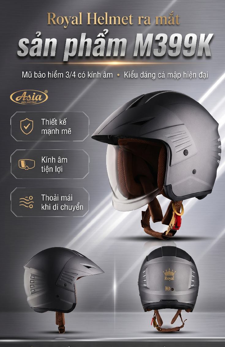 Royal Helmet ra mắt sản phẩm mới M399K